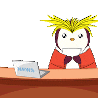 Read Good Morning Sticker by Pudgy Penguins