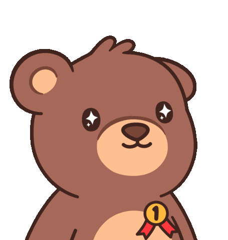 Teddy Bear Win Sticker by BEARISH