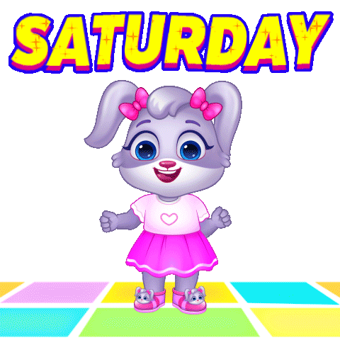 Chilling Saturday Morning Sticker by Lucas and Friends by RV AppStudios