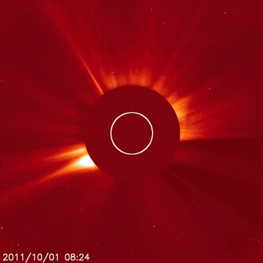sun comet GIF