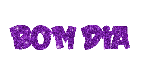 Bom Dia Glitter Sticker