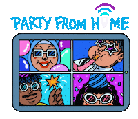 Party Celcom Sticker by cloakwork