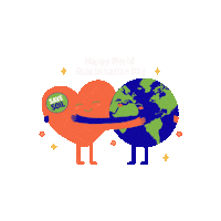 Happy World Sticker by Conscious Planet - Save Soil