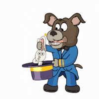 Dog Magic GIF by Cashew Gets a Job