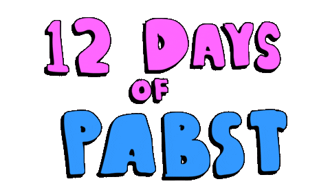 Pabst Blue Ribbon December Sticker by deladeso