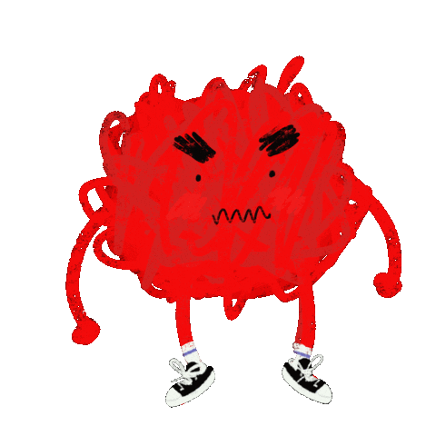 Angry Character Sticker