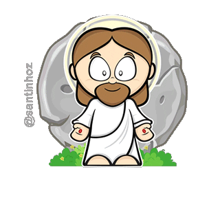 Jesus Sticker by Santinhoz