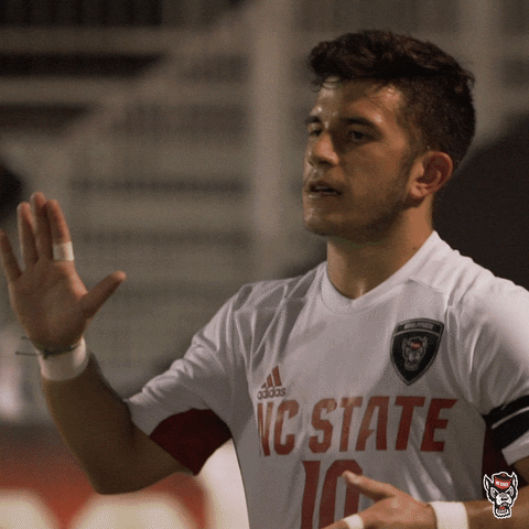 Packmenssoccer Reaction GIF by NC State Athletics