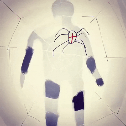 Scared Fear GIF by Barbara Pozzi
