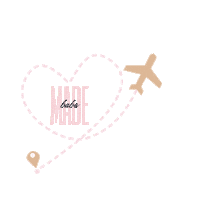 Travel Plane Sticker by Made Babe