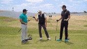 GolfBarons steal rock paper scissors shooter mcgavin golf fun GIF