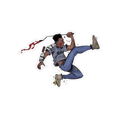 Graphic Novel Running Sticker by Vault Comics
