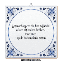 Plank Wijsheid Sticker by Tegelspreuken.nl