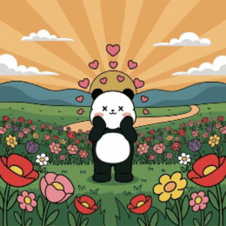 I Love You Hearts GIF by Kanpai Pandas