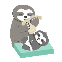 ChillnFeel baby sloth babylove babycare Sticker