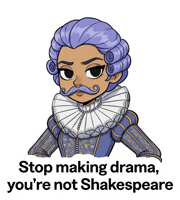 No Drama Sticker by Toefl iBT