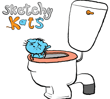 billgreenhead giphyupload cats poo toilet GIF