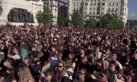 Protest Hungary GIF by GIPHY News