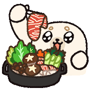 Hungry Hot Pot Sticker