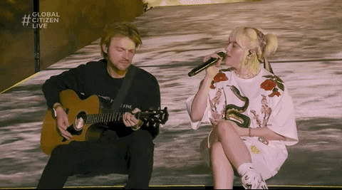 Billie Eilish Finneas GIF by Global Citizen