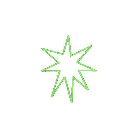 rosecartwrightillustration cool green star sparkle Sticker