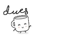 duestasses cafe taza terreta tassa Sticker