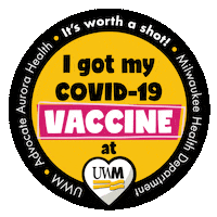 Vaccine Vaccination Sticker by UW-Milwaukee