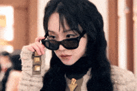 Shin Hye Sun Glasses Look GIF