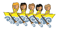 rowing orio Sticker by Mr. Euskaldun