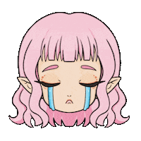 Sad Cry Sticker
