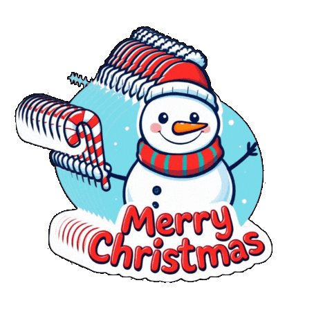 Christmas Joy Snowman Sticker