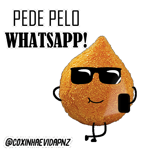 Coxinhaevida giphyupload whatsapp coxinha coxinhaevidapnz Sticker