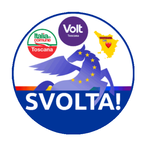 VoltEuropa volt svolta volt italia toscana2020 Sticker