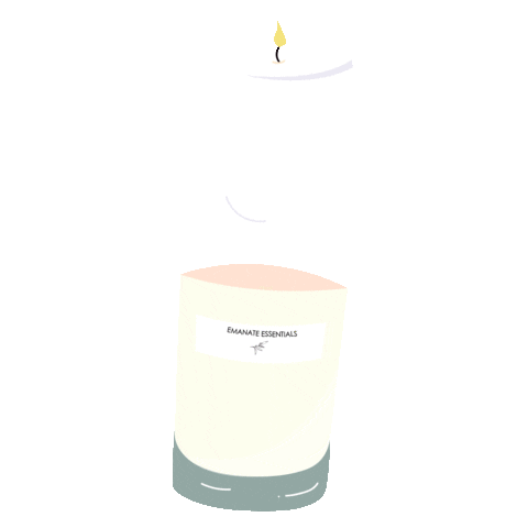 EmanateEssentials natural candle scented aromatic Sticker