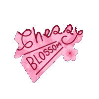 Cherry Blossom Illustration Sticker by Keva Epale