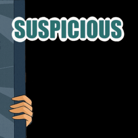 Eligatorr_ giphygifmaker suspicious suspect winxclub GIF