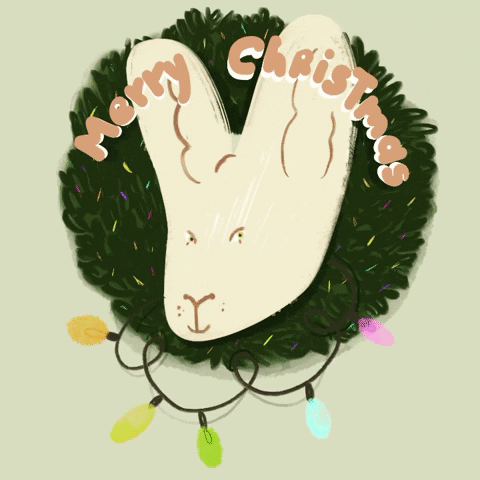 Christmas Bunny GIF