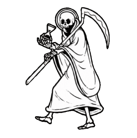 Santamuerte Sticker by Sneakreaper Industries