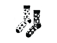 Black And White Socks Sticker by ZAMIR