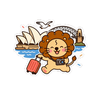 Road Trip Sticker Sticker by Lovey