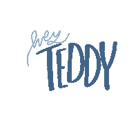 Hey Teddy Sticker