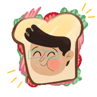 Comida Pan Sticker by Laura Pereda