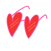 Glasses Love Sticker by Laura Pereda