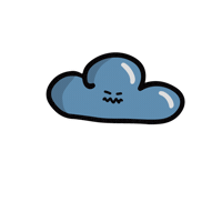 Rain Raining Sticker