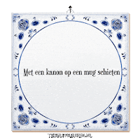 Overkill Ongemakkelijk Sticker by Tegelspreuken.nl