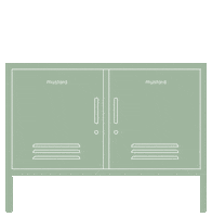 Sage Locker Sticker by mustard made