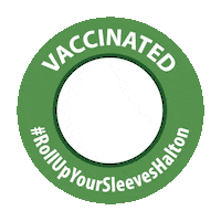 regionofhalton vaccinated rollupyoursleeves haltonon rollupyoursleeveshalton Sticker