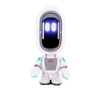 Robot Waiting Sticker by Splitbot
