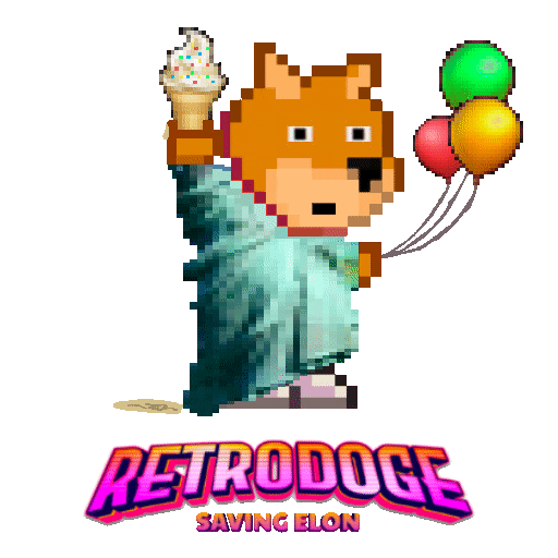 Statue Of Liberty Dogecoin Sticker by Retro Doge