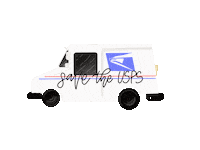 karaakemi mail stamps usps post office Sticker